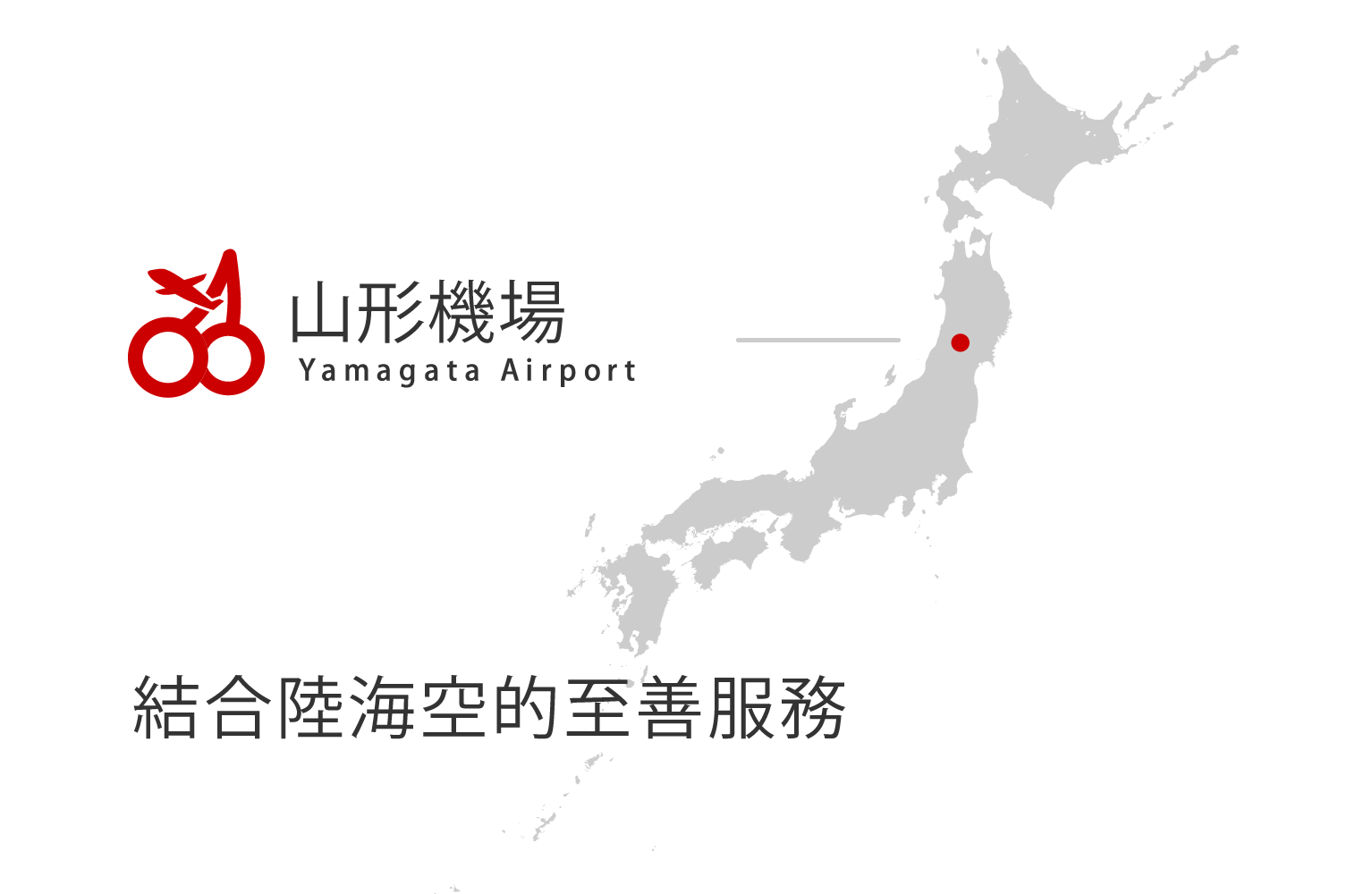 結合陸海空的至善服務 山形機場